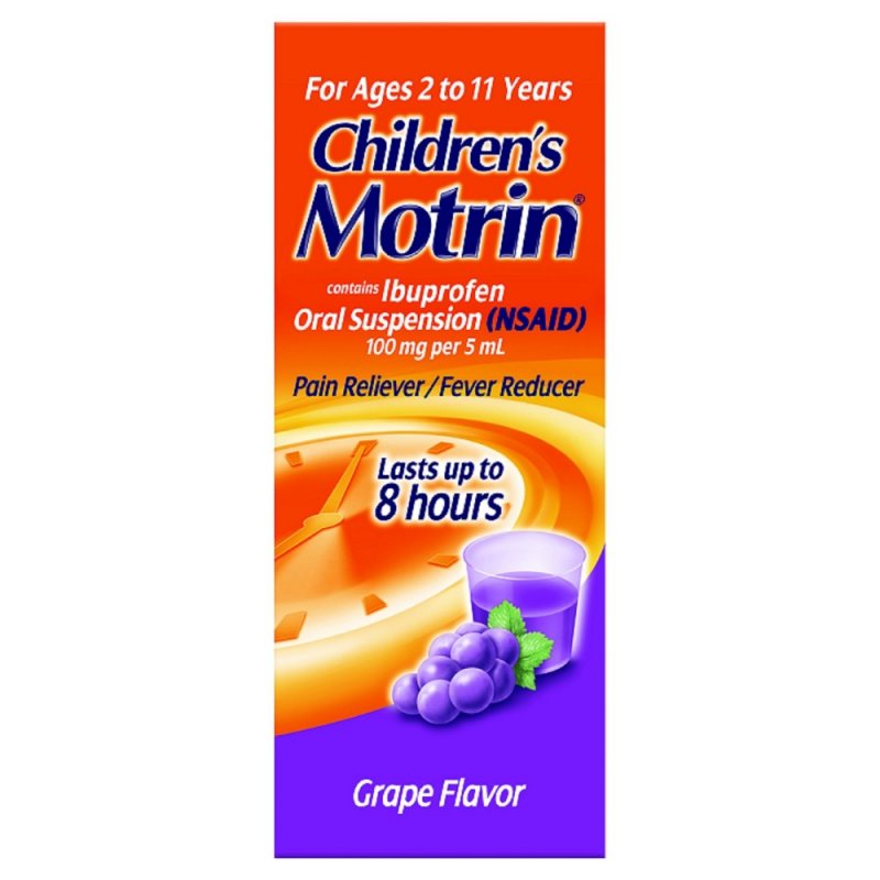 Motrin Child Suspension Grape 4 Oz