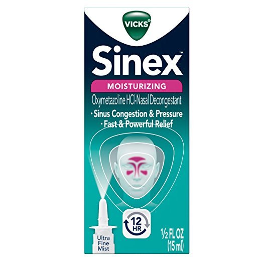 Vicks Sinex Moisturizing 12 Hour Ultra Fine Spray 0.5 Oz