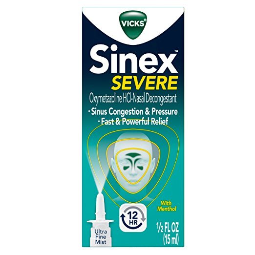 Vicks Sinex Severe 12 Hour Ultra Fine Spray 0.5 Oz