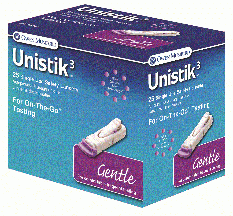 Unistik 3 Gentle Lancets 30G x 1.5MM 25 Ct