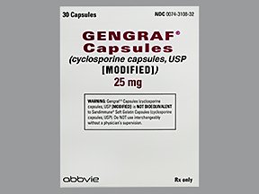 Gengraf 25 Mg 3 x 10 Unit Dose Caps By Abbvie US