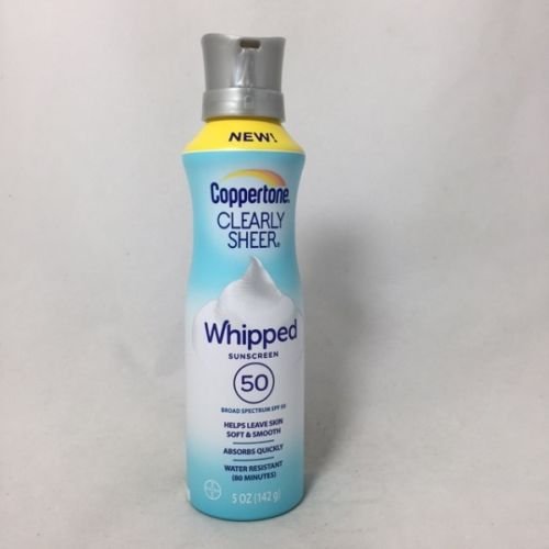 Coppertone SPF 50 Clear Sheer Whip Lotion 5 Oz