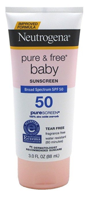 Neutrogena SPF 50 Pure Baby Lotion 3 Oz