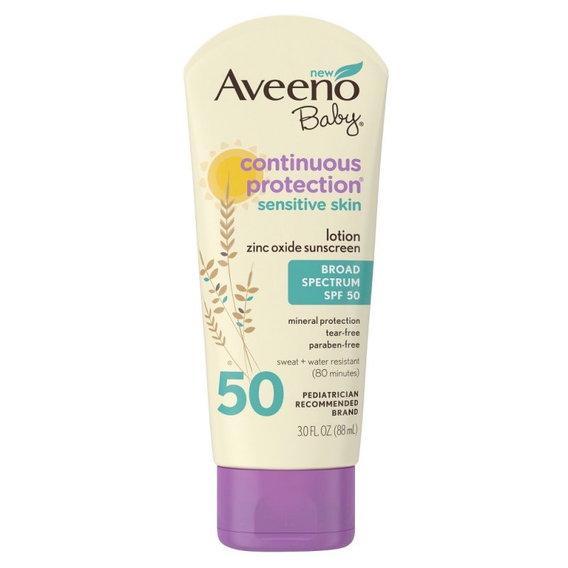 Image 0 of Aveeno SPF 50 Continuous Protection Zinc Lotion 3 Oz