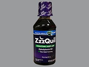 Zzzquil Nighttime Sleep-Aid Berry Flavor Liquid 12 Oz