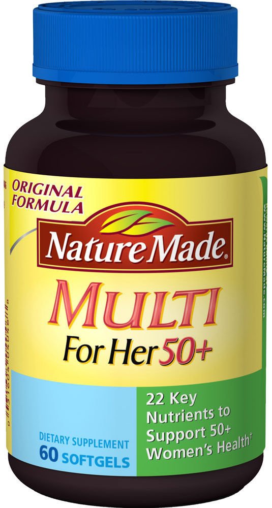 Nature Made Multivitamin For Her 50+ Soft Gel 60 Ct