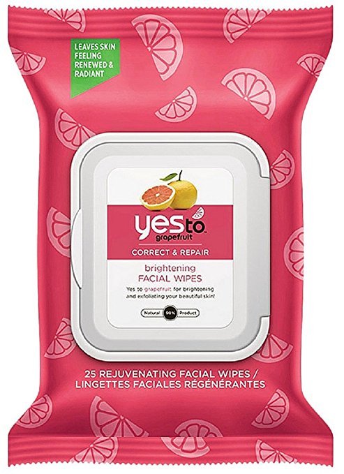 Yes To Facial Wipes Grapefruit 25 Ct