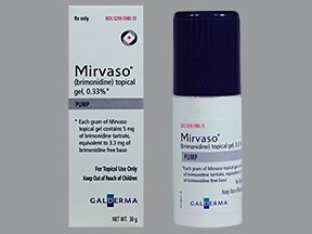 Mirvaso 0.33% Gel 30 Gm By Galderma Labs Inc