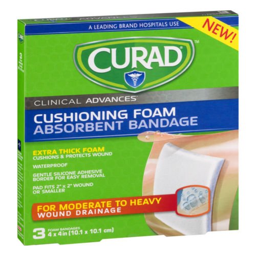 Image 0 of Curad Cushion Foam Absorb Bandage 3 Ct