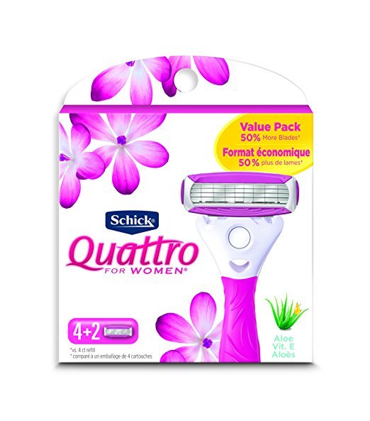 Schick Quattro For Women Refill 6 Ct