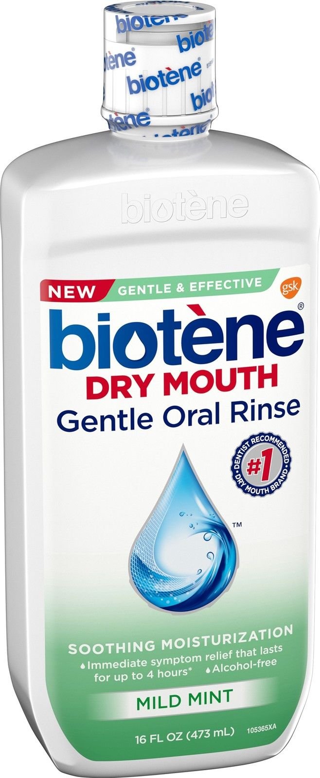 Biotene Gentle Mint Dry Mouth Wash 16 Oz
