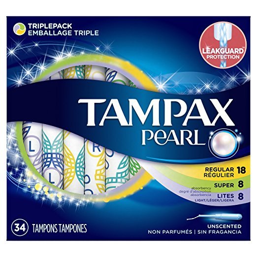 Tampax Pearl Unscented Multipack 34 Ct.