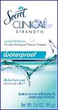 Secret Clinical Waterproof Fresh Scent 1.6 Oz