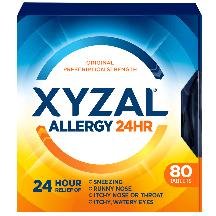 Xyzal Otc 24 Hour 5 Mg 80 Tablet