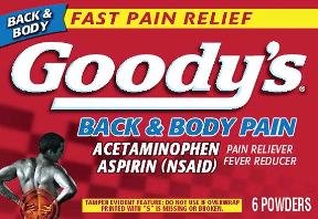 Goodys Headache Powder Back Body Pain 24 Ct