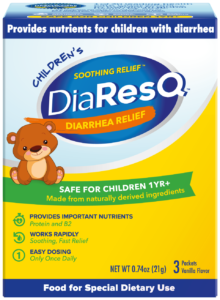 DiaResQ Soothing Relief Powder Vanilla Flavor for Children 3 Ct