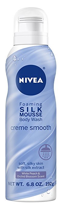 Image 0 of Nivea Silk Mousse Cream Smooth Body Wash 6.8 Oz