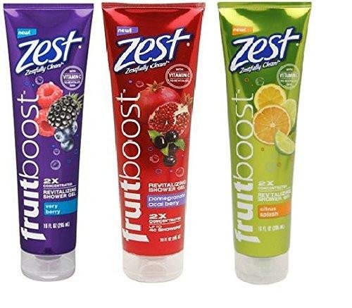 Zest Fruit Boost Shower Gel Pomegranate 10oz