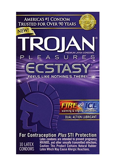 Trojan Ecstasy Condom 10ct