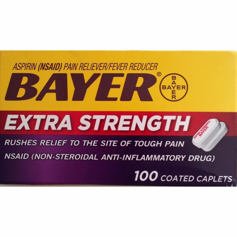 Image 0 of Bayer Extra Strength 500mg Coated Caplets 100ct 