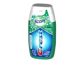 Crest Plus Scope Minty Fresh Liquid Gel Toothpaste 4.6 Oz