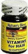 Image 0 of Natures Blend Vitamins For Hair Capsules 50