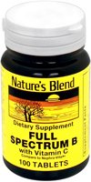 Natures Blend Full Spectrum B With Vitamin C Tablets 100