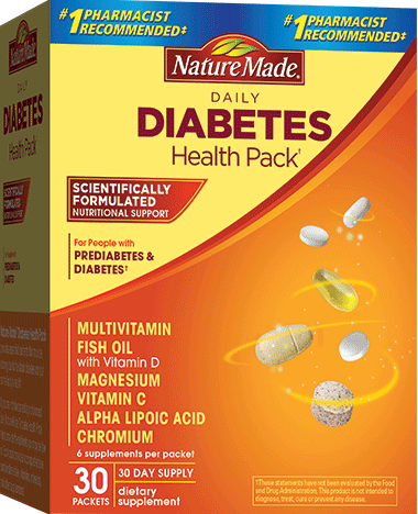Nature Made Diabetes Health Sugar Free Packet 30