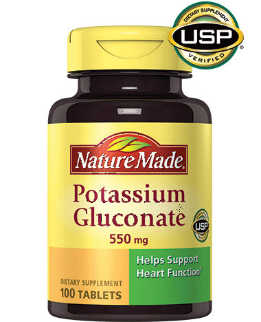 Nature made Potassium Gluconate 500 Mg 100 Tablet