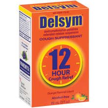 Image 0 of Delsym Cough Suppressant 12 Hour Orange Flavor Liquid 3 oz