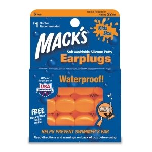 Macks Kids Size Silicone Earplugs 6 Pr