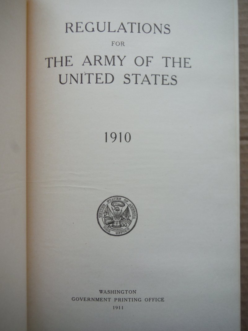 Image 1 of Regulations for the Army of the United States 1910.