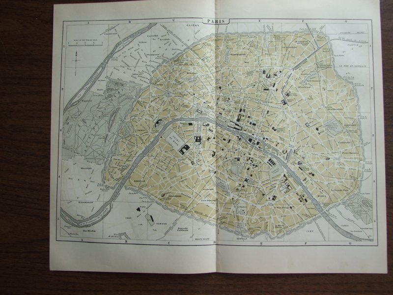 Image 0 of Johnson's  Map of Paris (France) -  Original (1895)