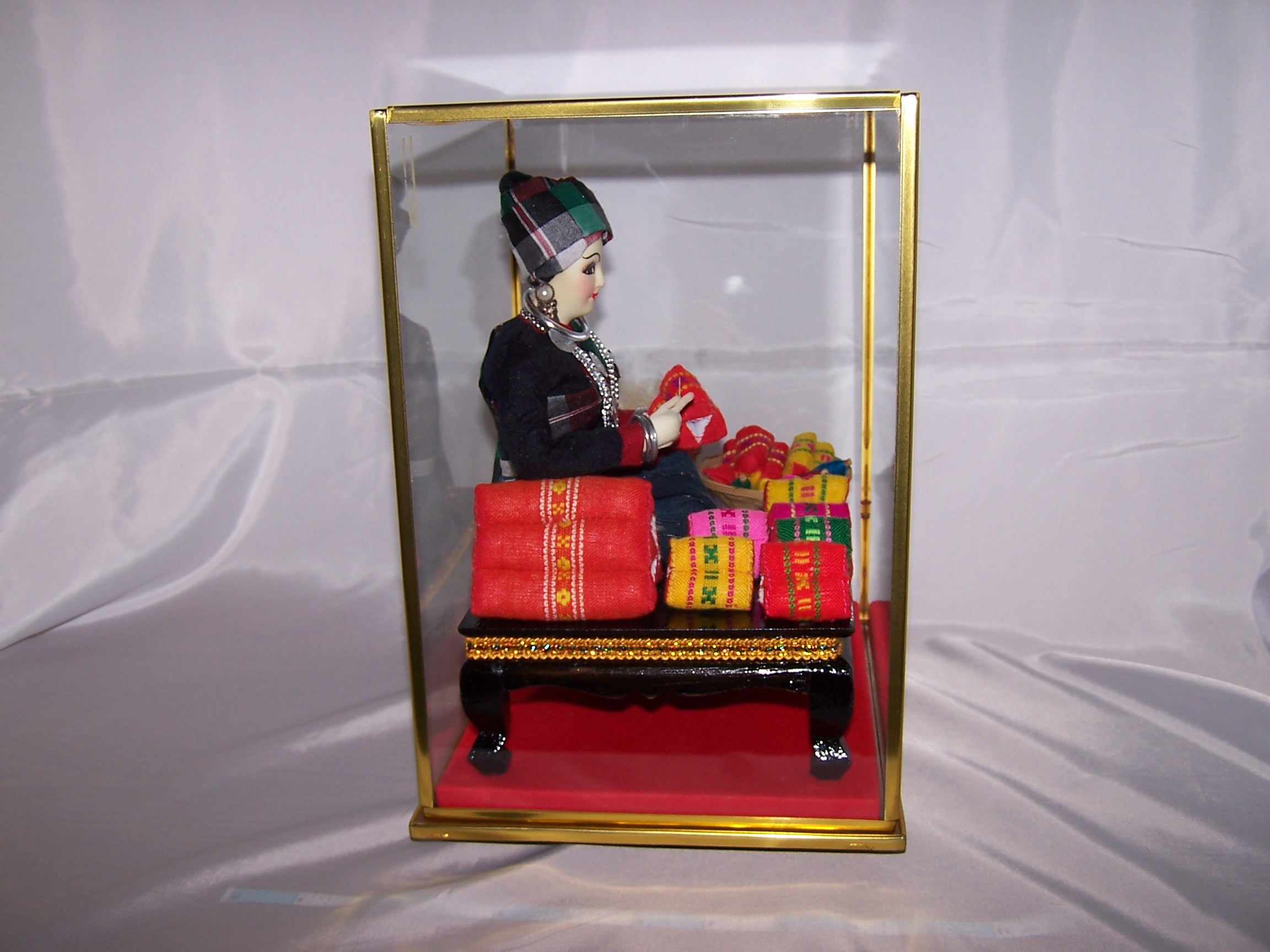 Image 7 of Oriental Seamstress Doll in Case