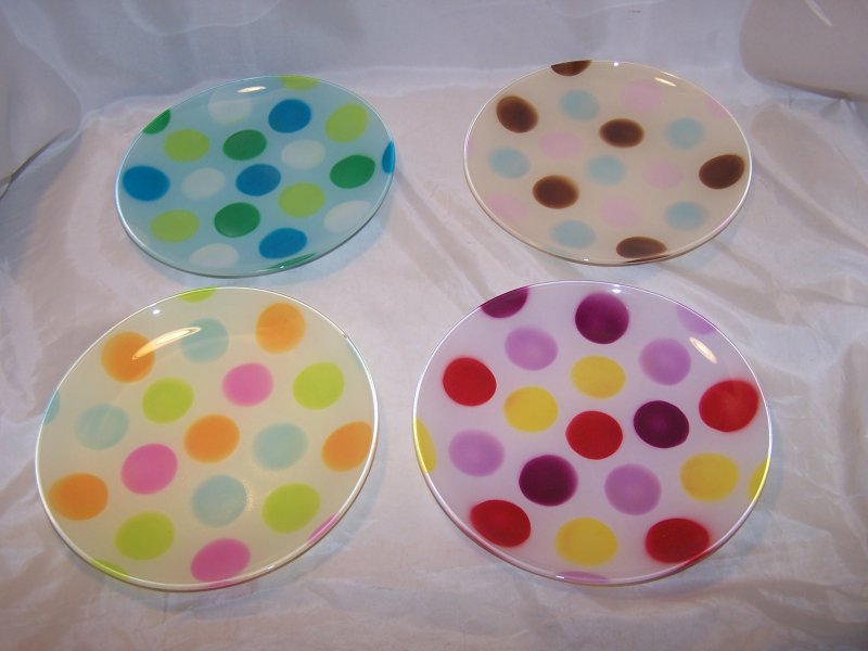 Polka Dot Salad Plates