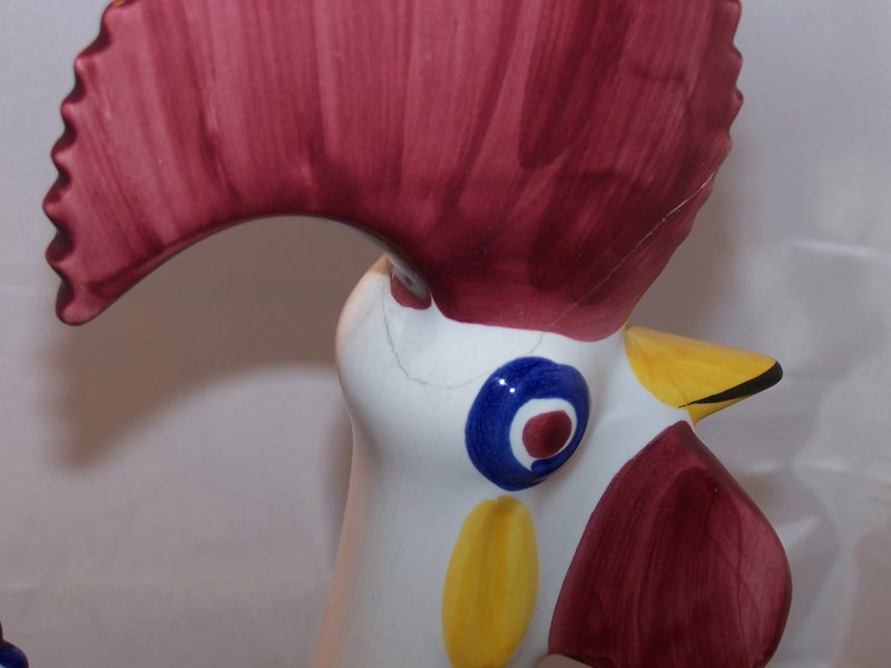 Image 6 of Rooster, Ceramic, Decorated, Portugal