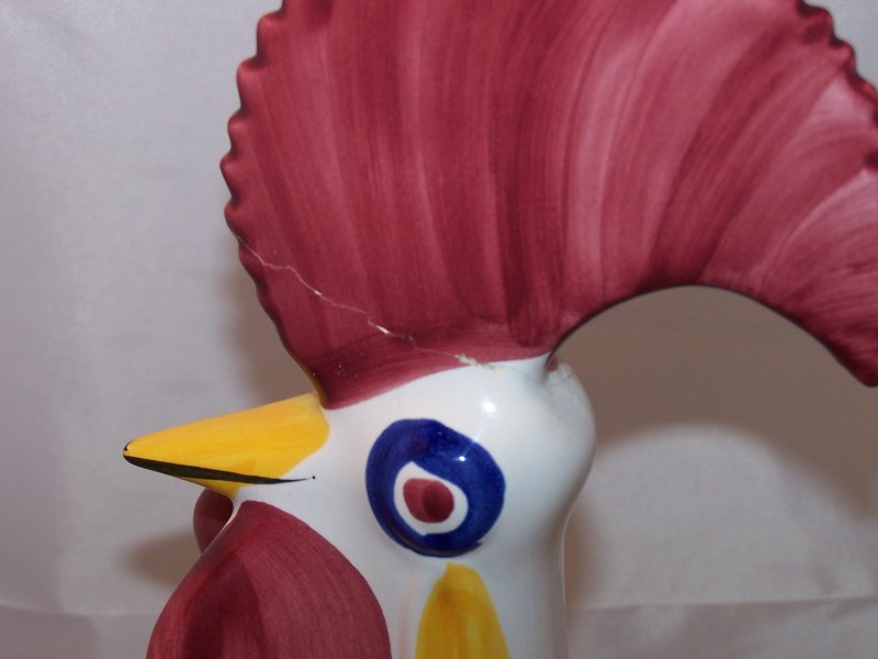 Image 7 of Rooster, Ceramic, Decorated, Portugal