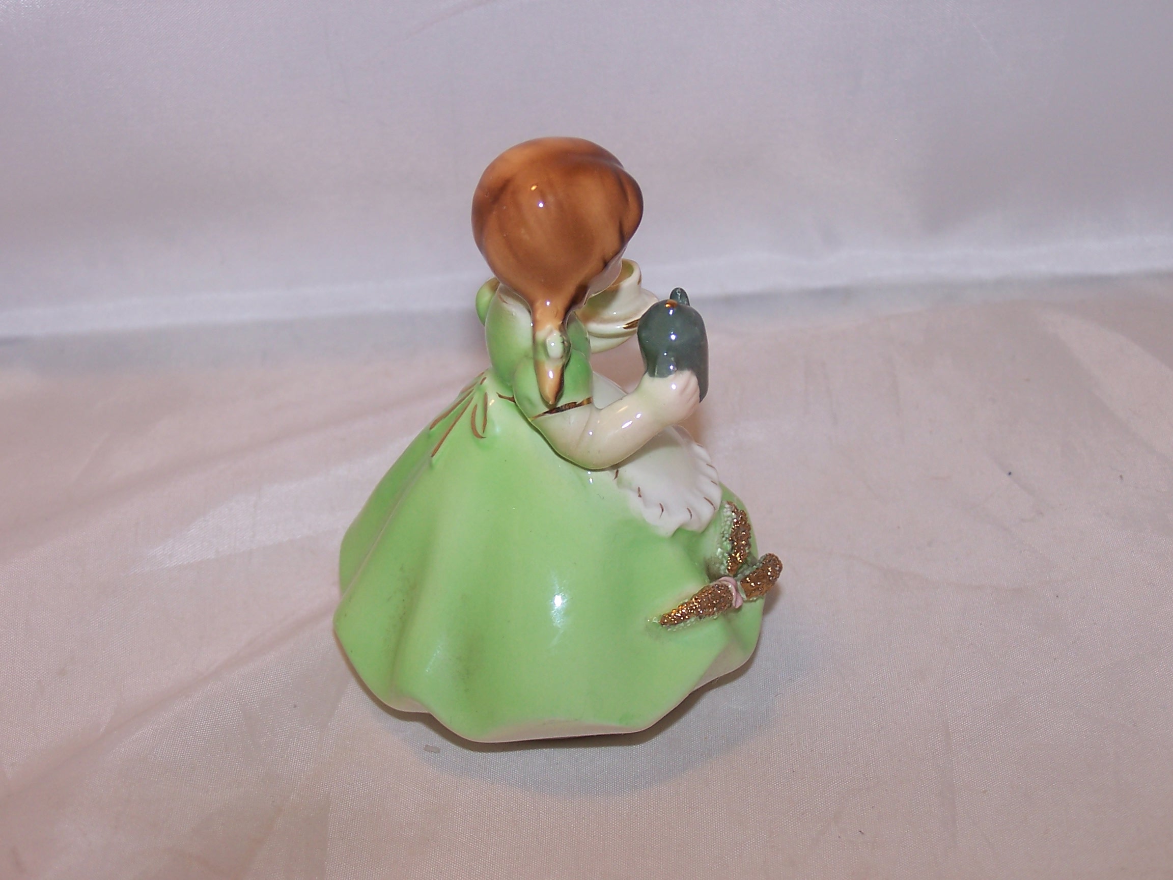 Image 3 of    Josef Originals Tea Time Girl, Green Dress, Japan 