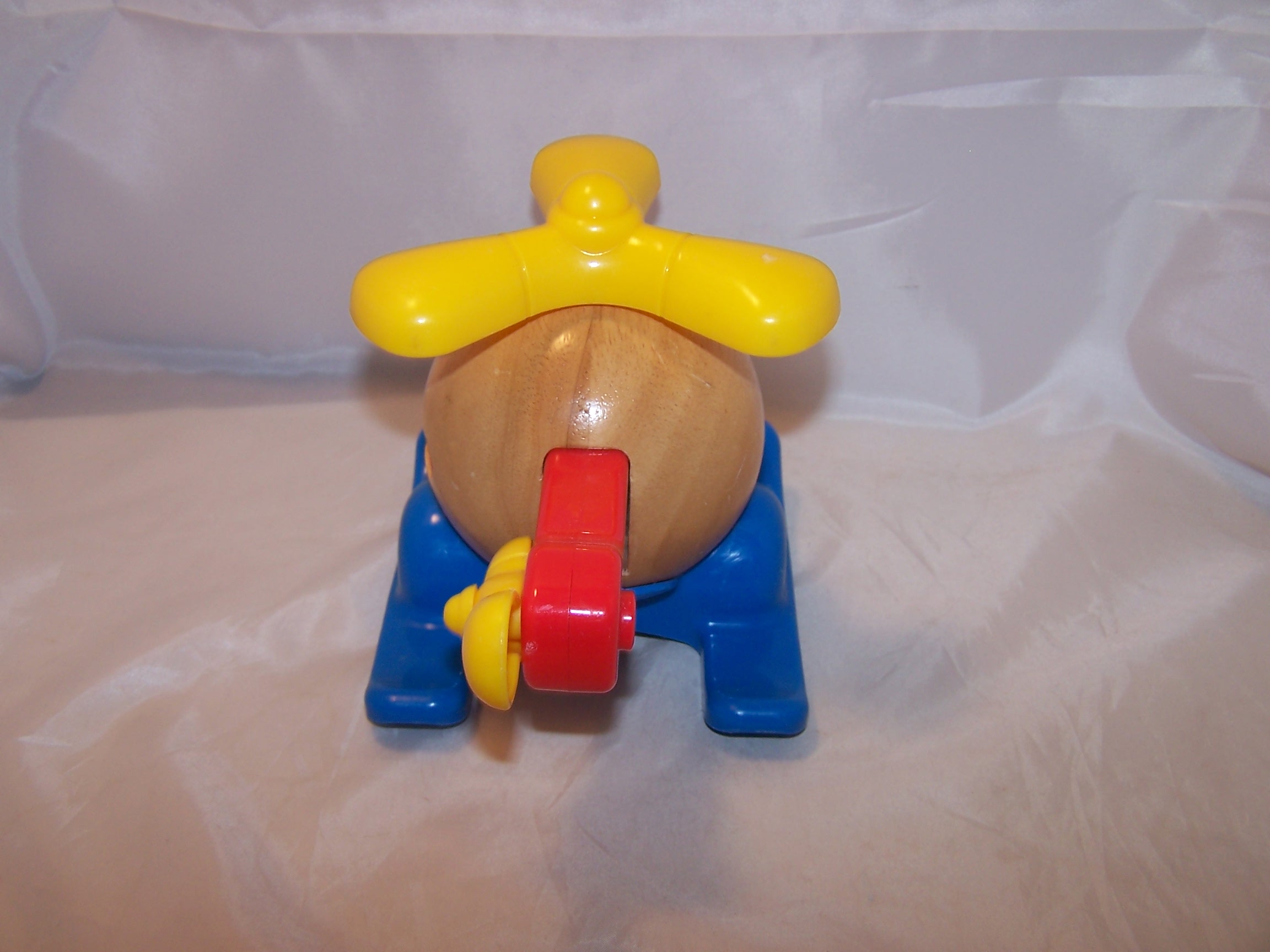 Image 2 of Little Tikes Helicopter w Pilot, Wood, Plastic, Yellow, Blue, Red