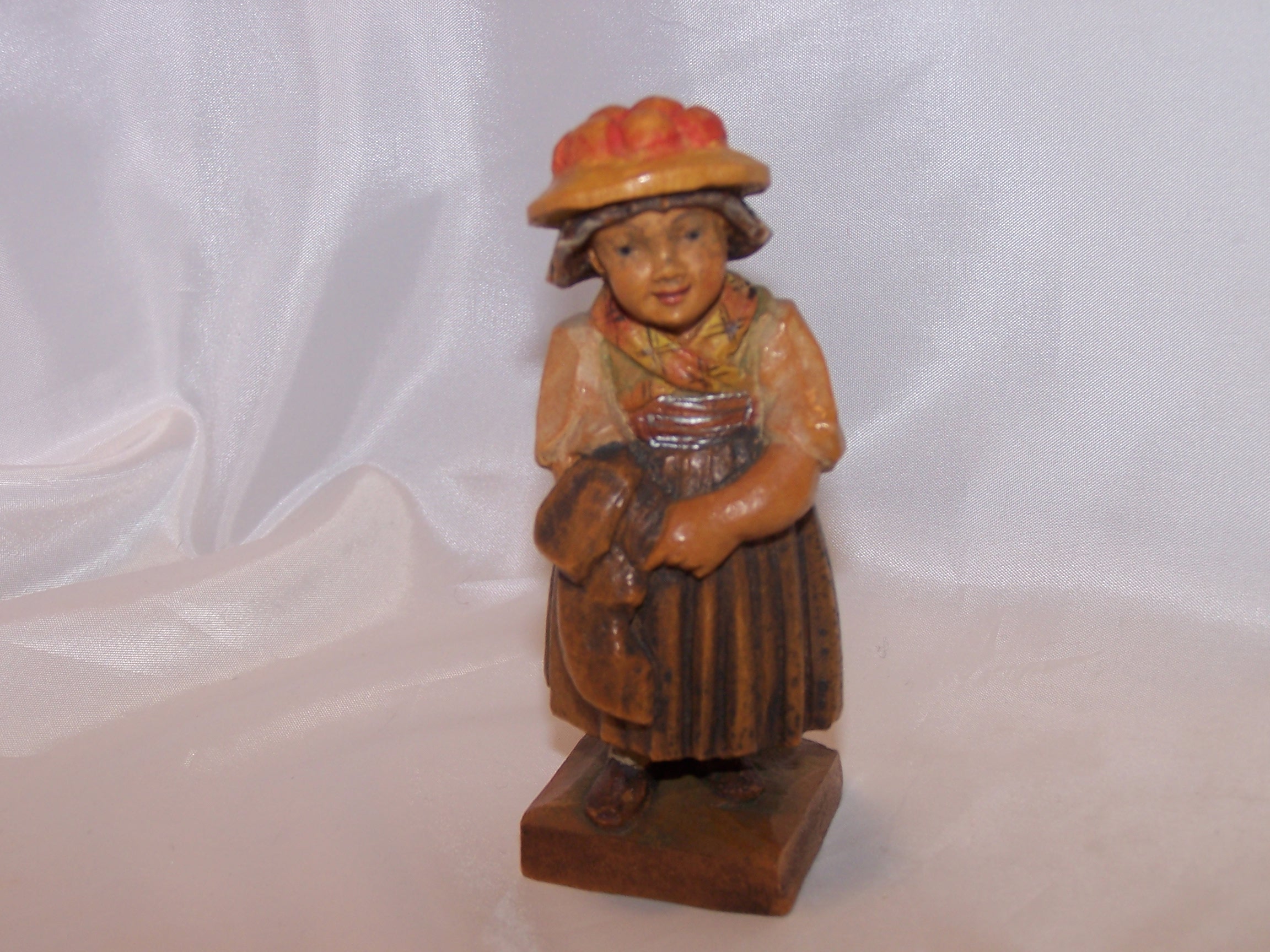 Laughing Boy Wood Carving, Hand Made, Vintage, Highly Detailed