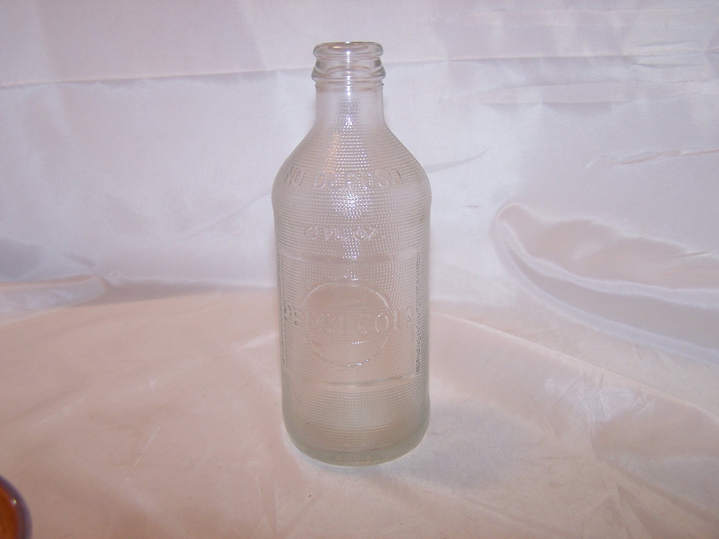 Image 1 of Pepsi Pop Bottle, Vintage, Textured Glass, 10 oz CK-187760
