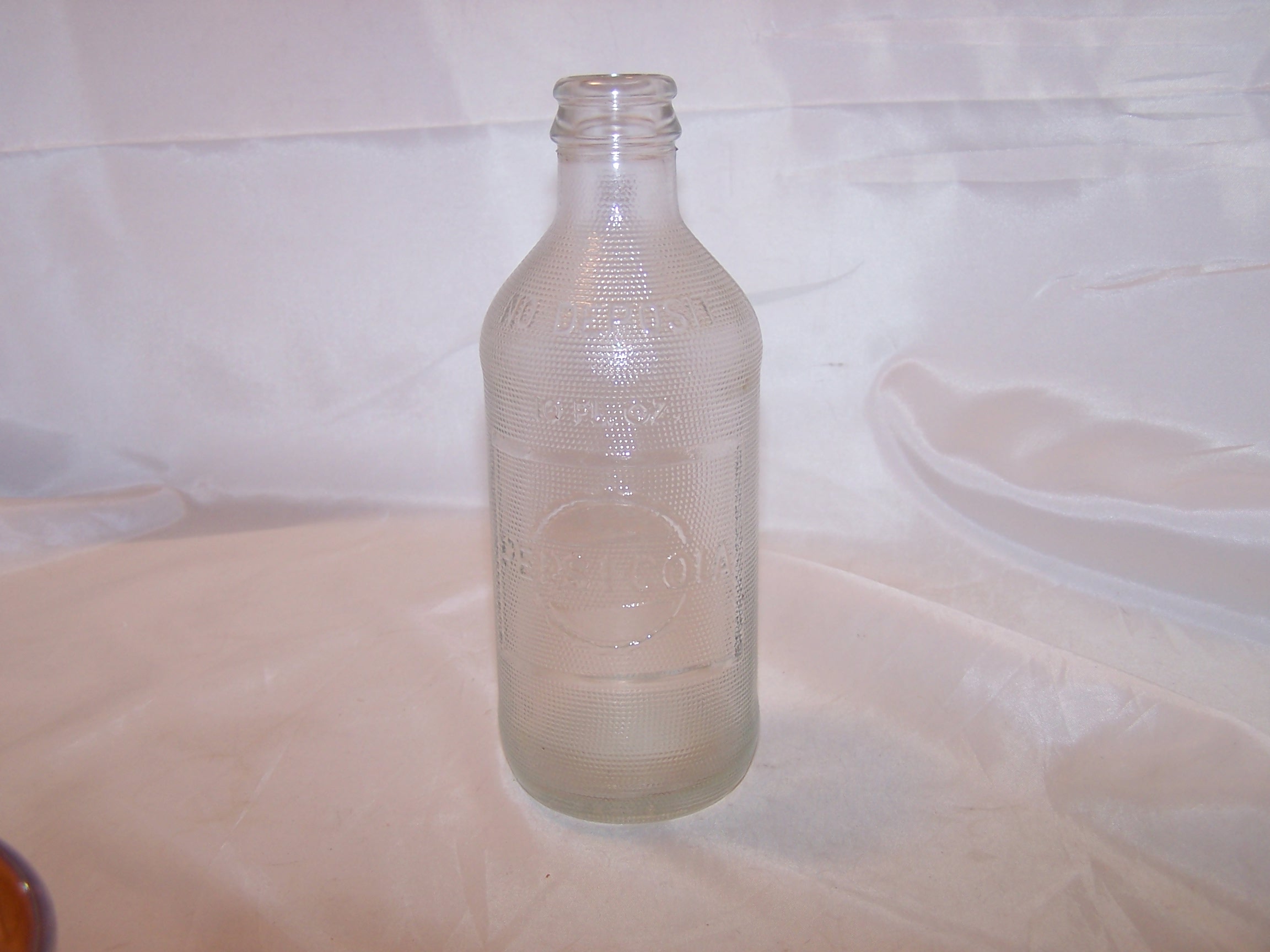 Image 1 of Pepsi Pop Bottle, Vintage, Textured Glass, 10 oz CK-187760