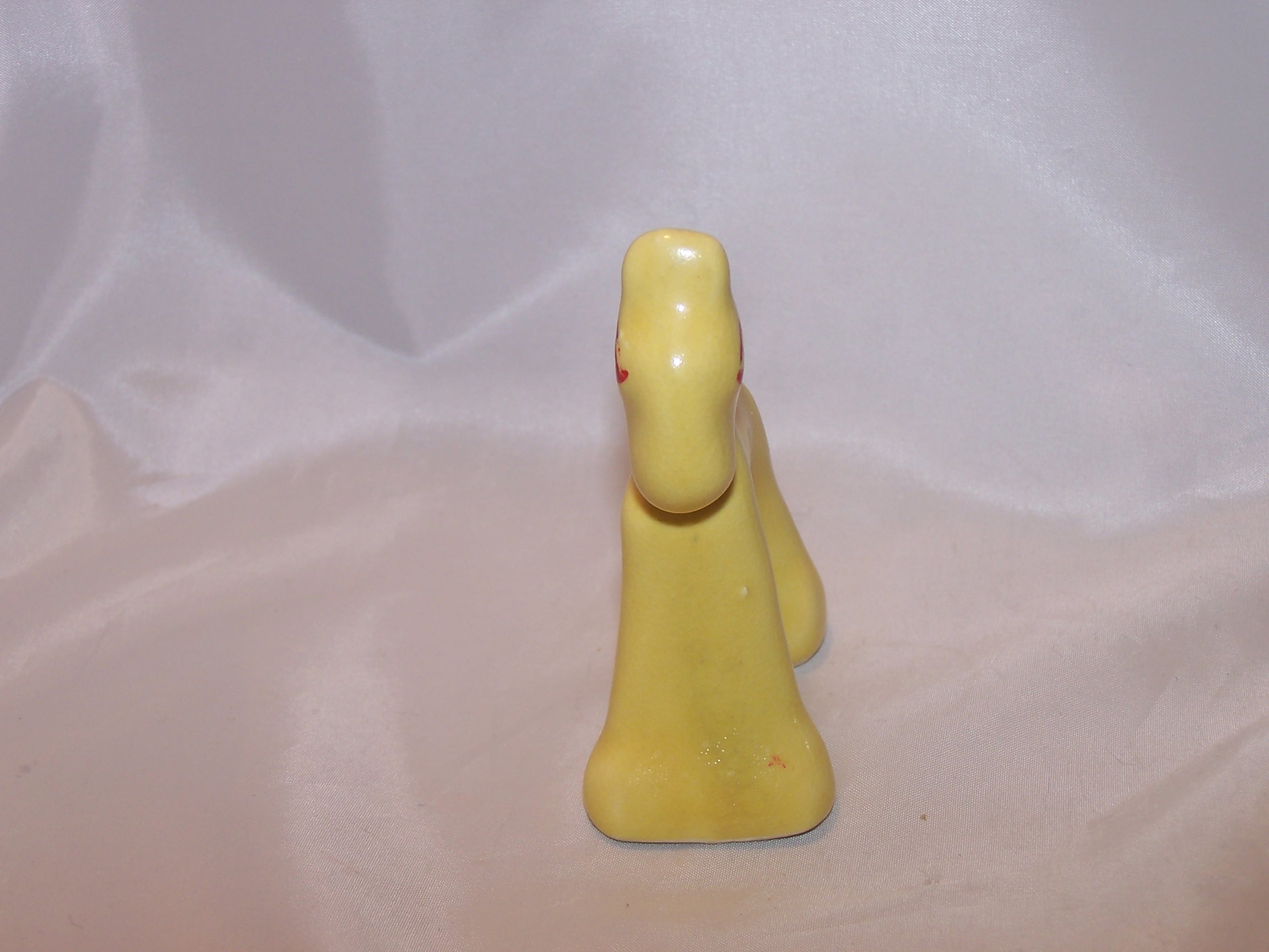 Art Deco Horse Figurine, Yellow, Red
