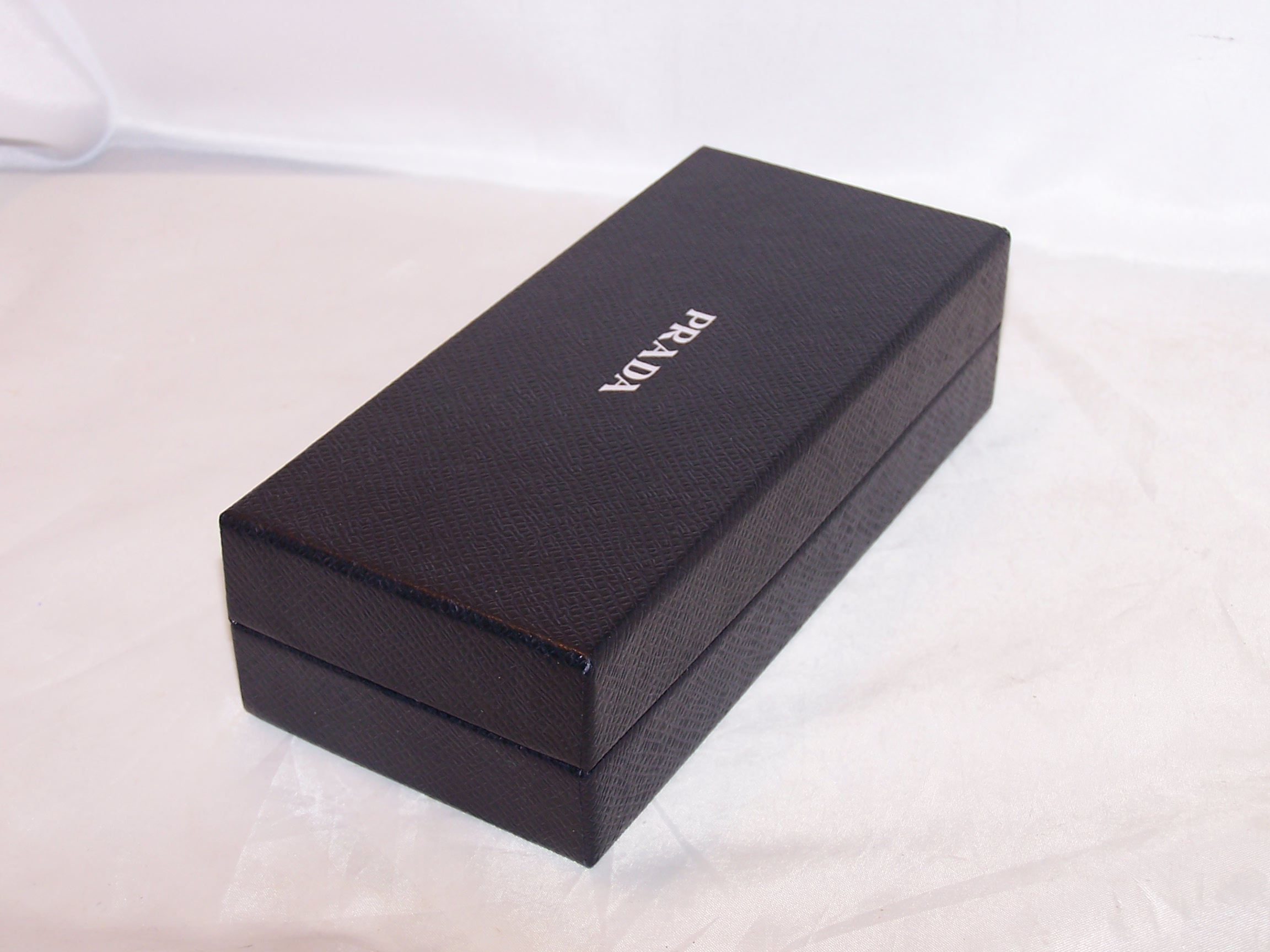 Image 3 of Prada Box, Black w Silver, Rectangular