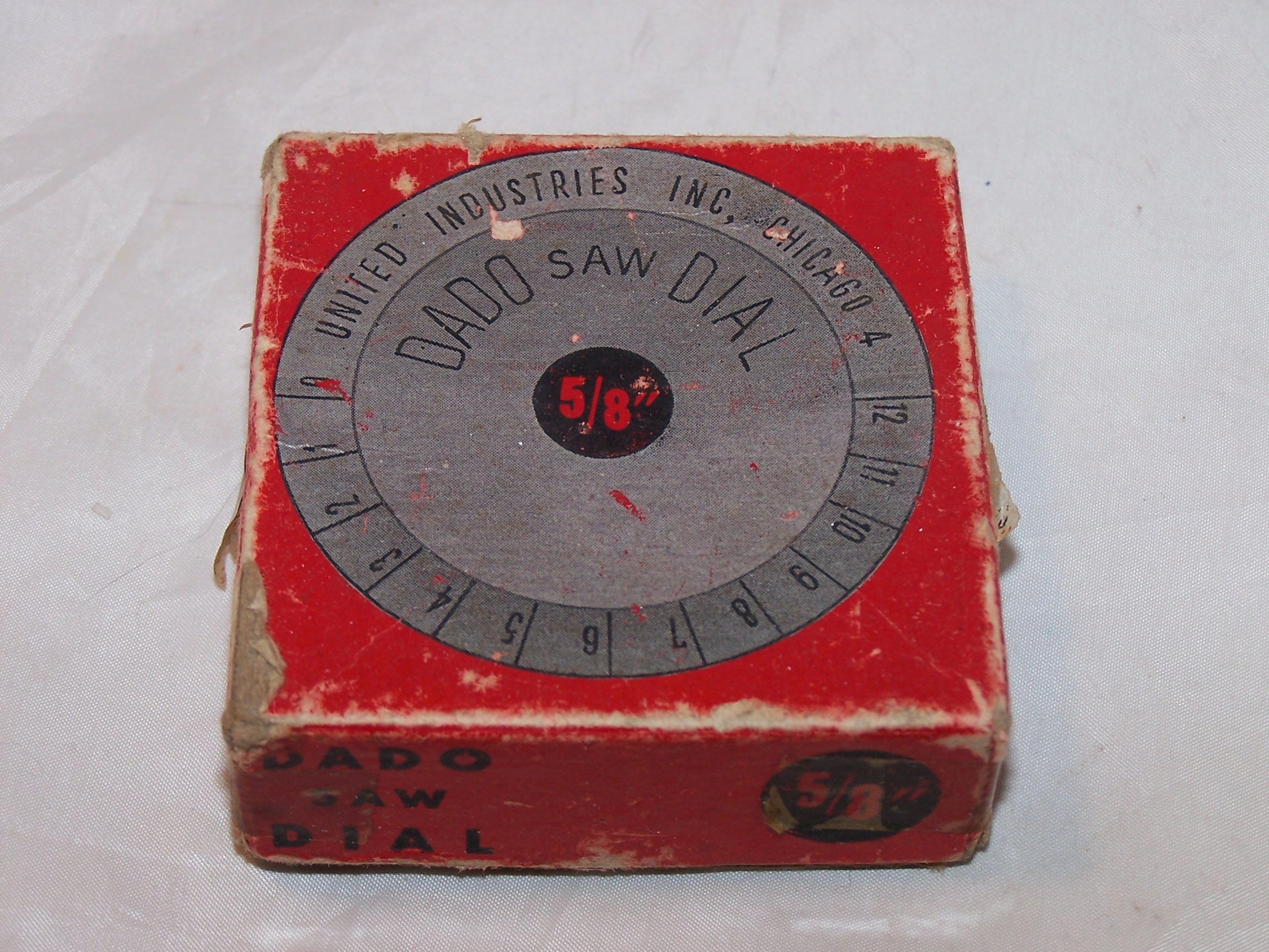 Dado Saw Dial, Vintage, United Industries Inc, Chicago