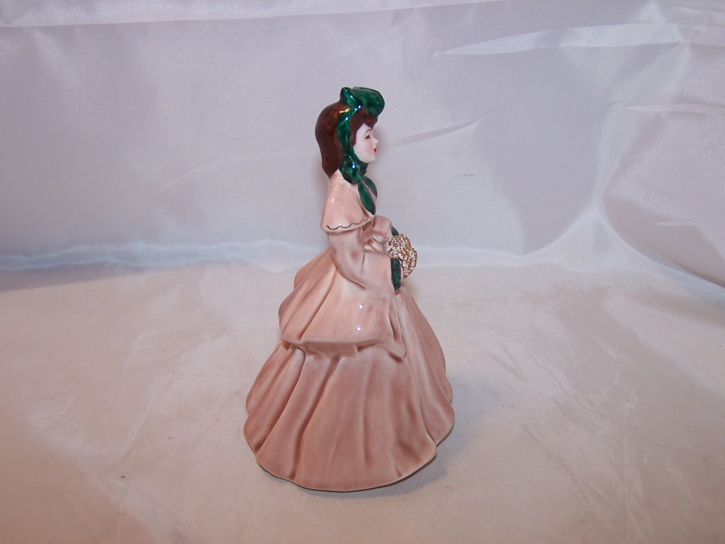 Image 4 of Florence Ceramics, Elaine, Victorian Lady in Winter Garb, California