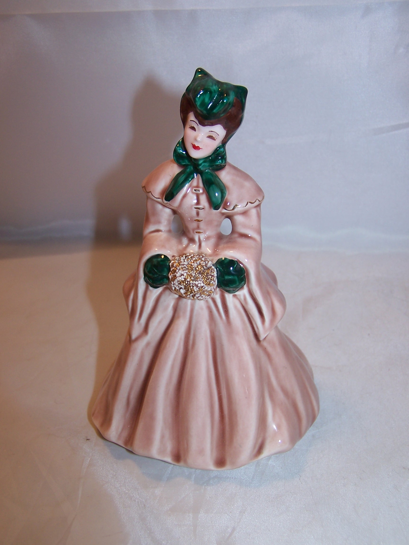 Image 5 of Florence Ceramics, Elaine, Victorian Lady in Winter Garb, California