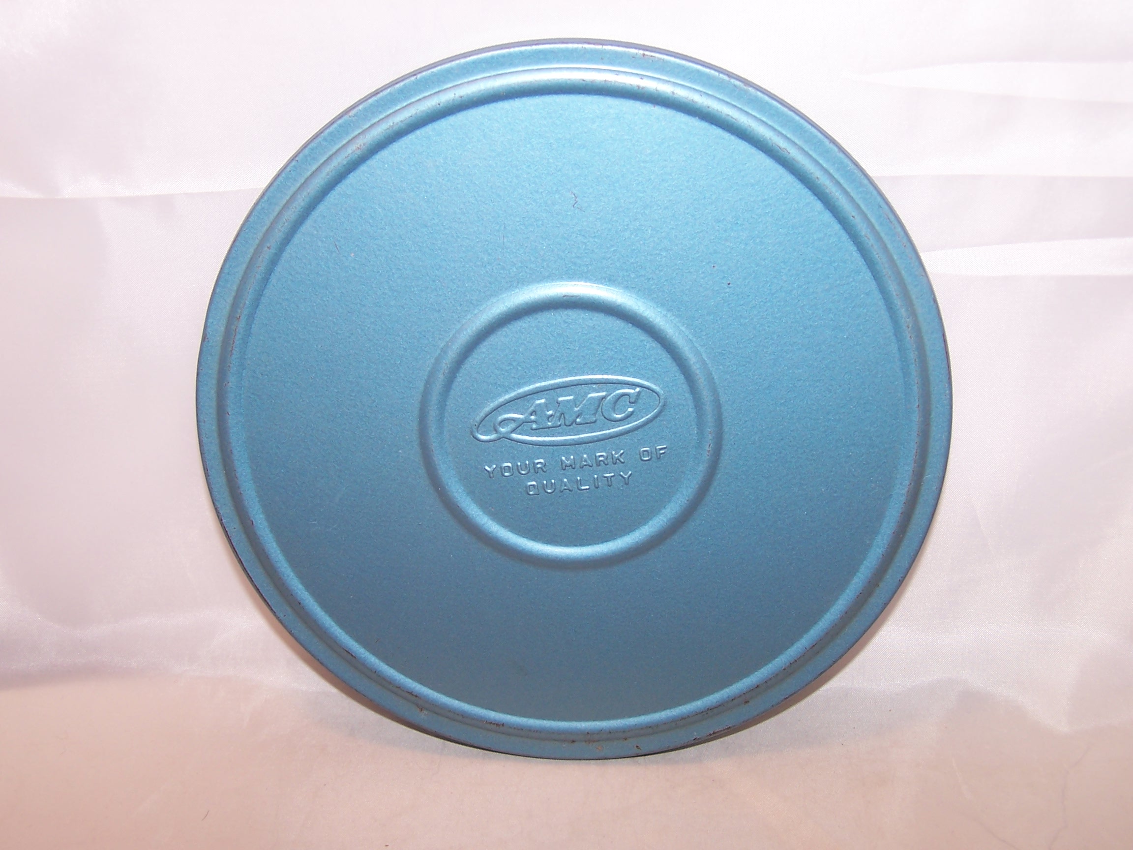 AMC Movie Film Canister, Metal, Blue, Vintage