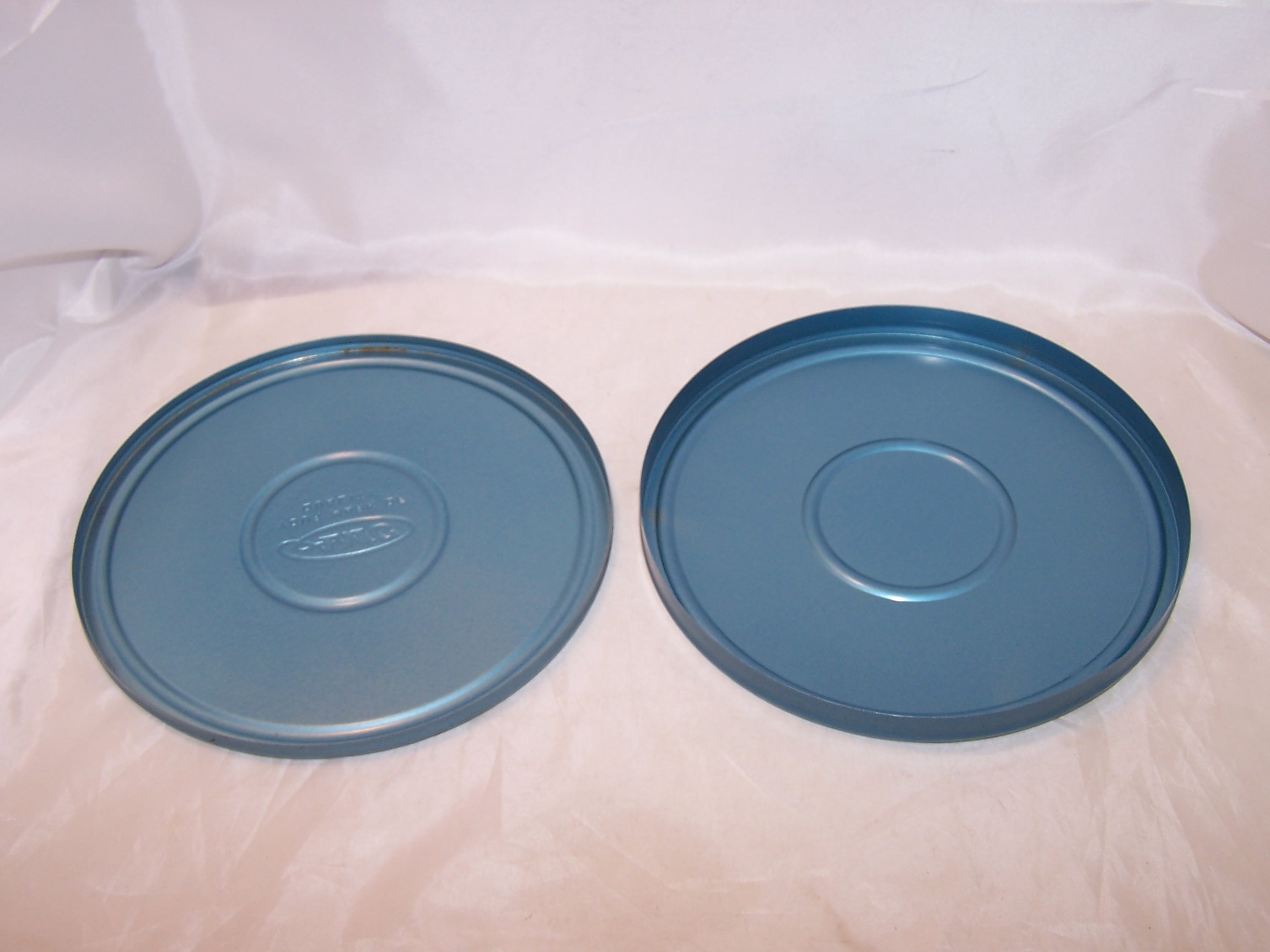 AMC Movie Film Canister, Metal, Blue, Vintage