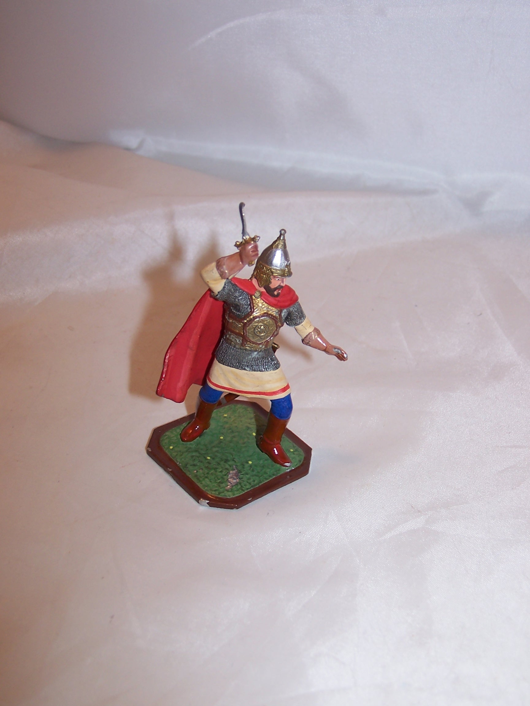 Image 1 of Roman Soldier, Painted Metal, Signed, Highly Detailed